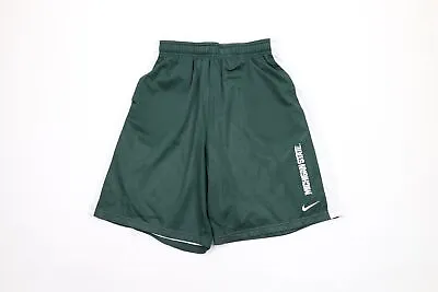 Nike Mens Medium Mini Swoosh Mesh Michigan State University Basketball Shorts • $35.95