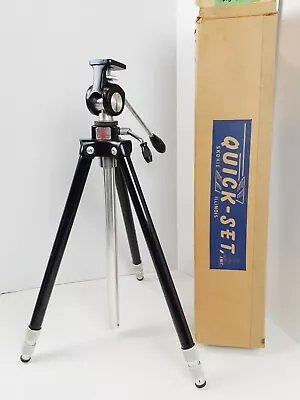 Vintage Quick-Set Camera Tripod Model R1 Elevator Regent 22  To 62  USA With Box • $39.99