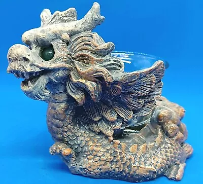 $11.99 • Buy Dragon Candle Holder With Candle 4'' Tall