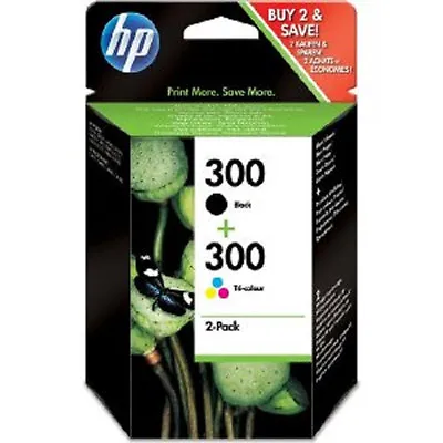 £47.92 • Buy HP Original 300 Black Colour Inks TWIN C4780 D1660 D2560 F2480 F4580 CN637EE NEW