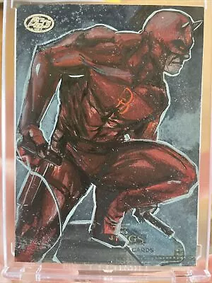 2021 UD Marvel Beginnings First Draft Sketch AP Daredevil By Kursat Cetiner • $175