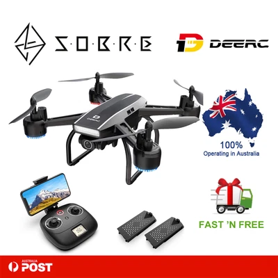 $139.95 • Buy DEERC D50 Drone For Adults With 2K UHD Camera FPV Live Video 120 FOV 2 Batteries
