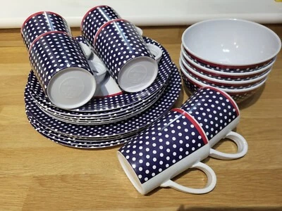 £9.99 • Buy Polar Gear Alfresco Melamine Dinner Set Camping Caravan Picnic
