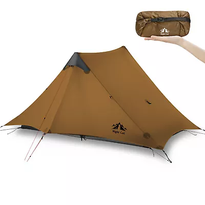 Night Cat Lanshan 2 Man Professional Hiking Super Ultralight Trekking Pole Tent • $189.98