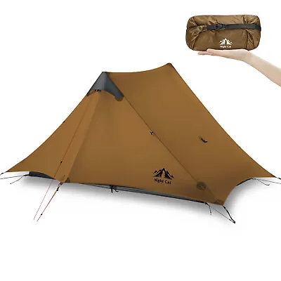 Night Cat Ultra Lightweight 2 Man Tent Wild Camping Tent Camping Equipment US • $189.98