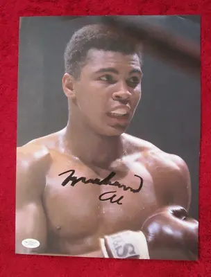 MUHAMMAD ALI SIGNED 10x13 PHOTO AUTOGRAPH BOXING JSA LOA RARE EARLY SIGNATURE • $399