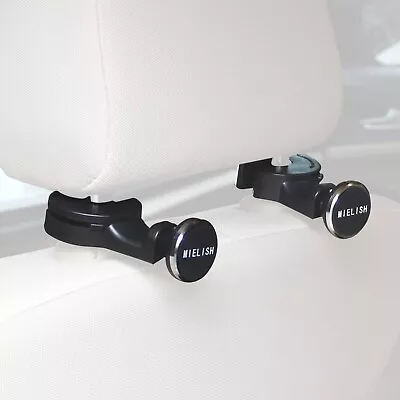 Universal Car Headrest Seat Back Magnetic Holder Handbag Purse Phone Tablet 2pcs • £9.99