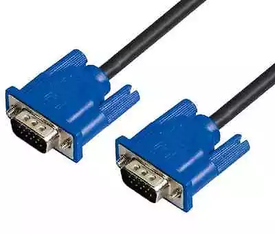 6 Feet SVGA SUPER VGA Monitor 15 PIN MM M/M Male To Male Extension Cord Cable • $5.99