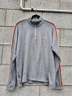 Icebreaker M 320 Sport 100% Merino Wool From NEW ZEALAND NZ Grey Jumper Knit Euc • $89