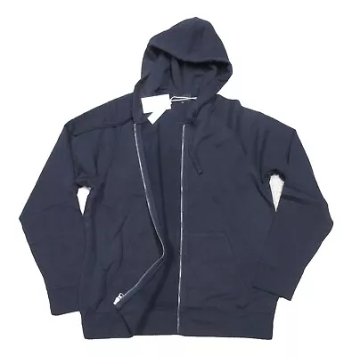 Vince Men's Coastal Blue French Cotton Terry Full Zip Hoodie $225 • $125