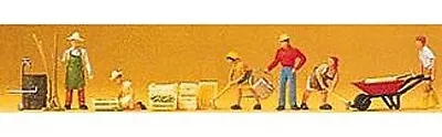 Preiser People Working Gardeners Amp; Accessories - Model Railroad Figure - HO • $29.25