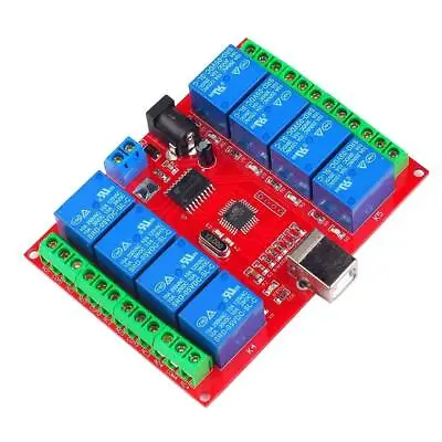 £18.29 • Buy DC 12V 8 Channel USB Relay Board Module With LED Indicator Computer Control