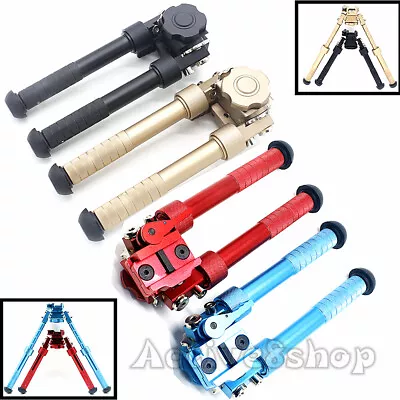 6.5-9inch Rifle Bipod Adjustable Spring Return Foldable Pivot Rotating QD Mount • $32.89