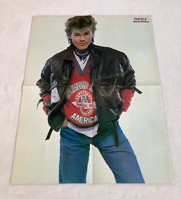 A-HA 1986 MORTEN HARKET Poster Swedish Music Magazine Okej Vintage 1980s • $19