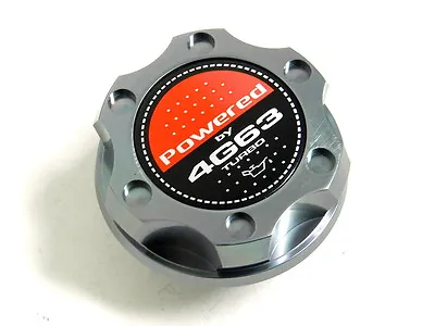 Gunmetal Billet Cnc Racing Engine Oil Filler Cap Mitsubishi Eclipse Evo 4g63 • $24.95