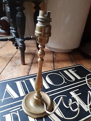 £72 • Buy Old Antique Vintage Victorian Brass Table Lamp Patent Design 