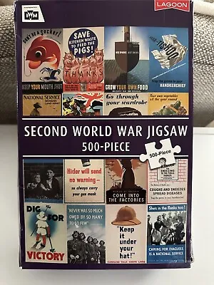 Imperial War Museum Classic WW2 Posters 500-Piece Jigsaw Puzzle Family Gift Idea • £8.25