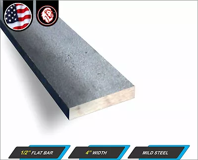 1/2  X 4  Steel Flat Bar - Flat Metal Stock - Mild Steel - 11  Inch Long • $26