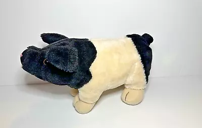 Black And Tan Pig Plush Stuffed Animal Brown Eyes • $14.99