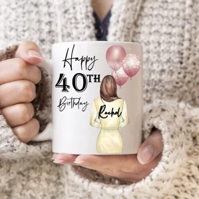 £9.99 • Buy Personalised 18th 21st 30th 40th 50th 60th Birthday Mug Any Name