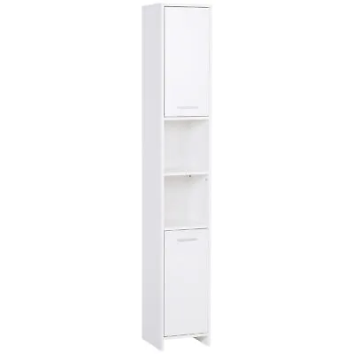 HOMCOM Storage Cabinet For Bathroom Bedroom Freestanding W/Door Cupboard&Shelves • £64.99