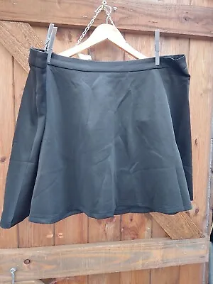 £3 • Buy Ladies Black Flared Skirt Size 3xl Fits 20-22 Bnwt By Shein #14