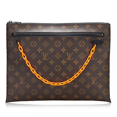 Authenticated Louis Vuitton Monogram Solar Ray A4 Pochette Brown • $765