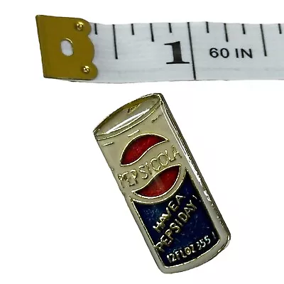 Vintage 1980’s Pepsi Cola Can 1” Enamel Pin Tie Tack Hat Pin • $7.20