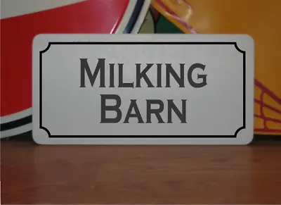 Milking Barn Metal Sign • $14.95