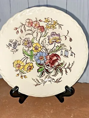 Vernon Kilns May Flower Dessert Plate 6.5 Inches Handpainted Made In USA • $20.50