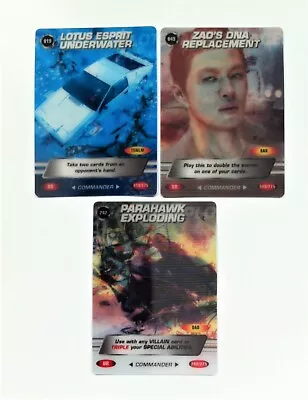 £5 • Buy James Bond Commander Spy Cards Set Of 3 Ultra Rares 019, 049, 242 From GE Fabbri