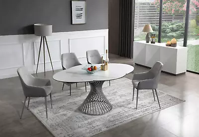 ESF 9034 Contemporary Dining Room Set Extravaganza Collection Total Of 8 Pieces • $4859