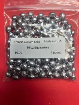 1/8 Ounce Egg Sinkers These Are Being Sold By The Pound • $6