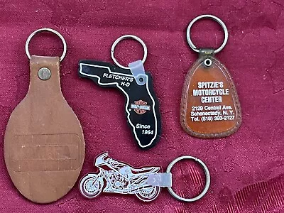Lot 4 Motorcycle Dealer Keychains Spitzie’s Harley Davidson Cycle Ranch & Prfmc • $9.99