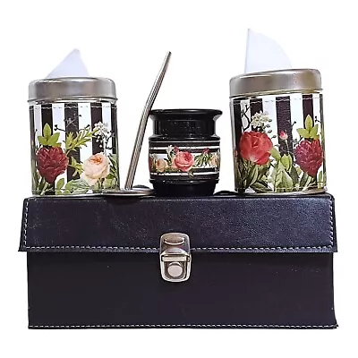 017f New Set Yerba Mate Kit Gourd Bombilla Cans Bag All Accesories To Drink • $44.90