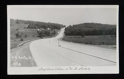 RPPC 1950s View From Maplehurst Cabins Route 6 7337 Roosevelt Hwy Meshoppen PA • $14.33