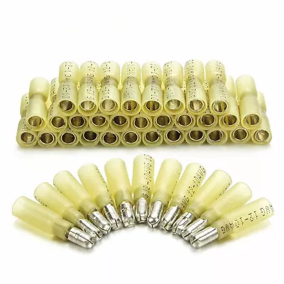 12-10 AWG Waterproof Heat Shrink Bullet Male Female Crimp Terminals Connectors • $5.69