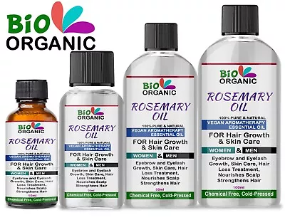 £4.49 • Buy Rosemary Essential Oil 100% Pure Organic & Natural Aromatherapy Hair Growth Body