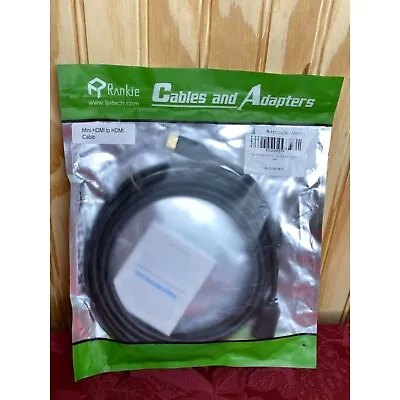 Rankie Mini HDMI TO HDMI Cable To Dio Return 10 Ft. R-1110B-CB-2 • $8