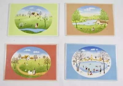 Villeroy & Boch Bilbo Porcelain Postcards Designed By Wilma Langhamer  4 Seasons • $32.99