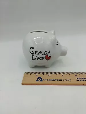 Vintage Souvenir Geauga Lake Piggy Bank Ohio Defunct Park • $19.99