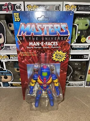 Masters Of The Universe Origins Man-E-Faces Figure Retro 2020 MOTU NEW • $48.95