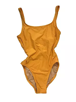 J. Crew Black Label Orange One Piece Tank Swimsuit Swimming Suit Women Size 0 • $9.99