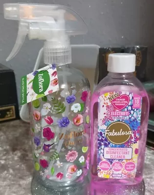 ❤️Zoflora Queen Reusable Glass Bottle Bundle BNWT. & Fabulosa Electrify ❤️ • £4.99