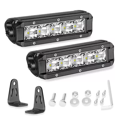 2x 6inch 30W SLIM LED Light Bar Work SPOT Beam High Intensity Platinum Series 8  • $46.99