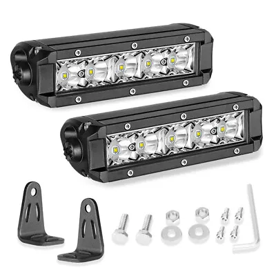 Pair 6Inch Led Work Light Bar Spotlights Reverse Fog Lights 4WD Backup Pods 12V • $48.99