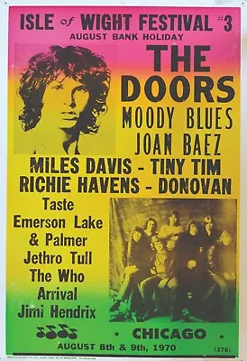 Isle Of Wight Concert 13  X 19  Reproduction Concert Poster Archival Quality  • $19.95