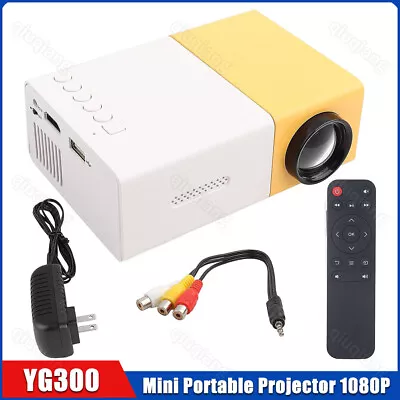 Mini Portable Projector 1080P LED Pico Video Projector For Home Theater Movie US • $23.99