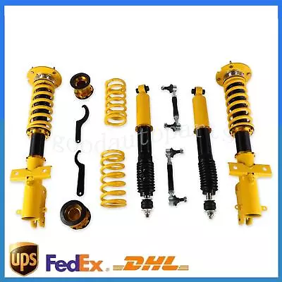 4Coilover Adjustable Height Struts Suspension Springs Fit Ford Mustang 2005-2014 • $310.94