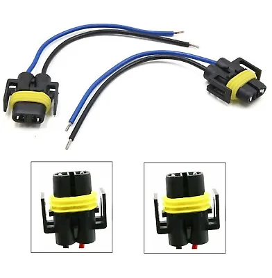 Wire Pigtail Female S H11 Two Harness Head Light Low Beam Socket Connector Plug • $10.45